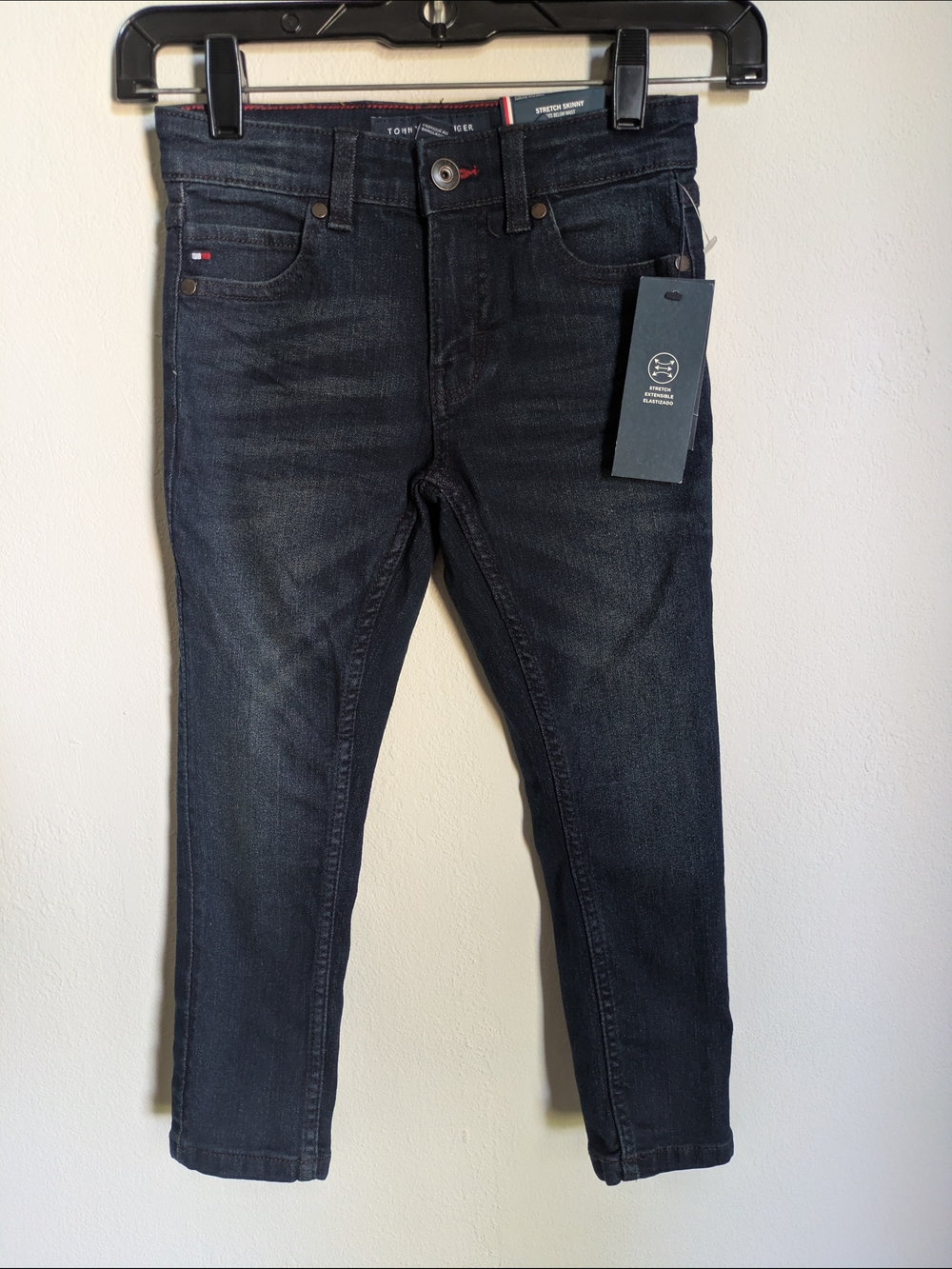 Tommy Hilfiger Boys Dark Wash Skinny Jeans